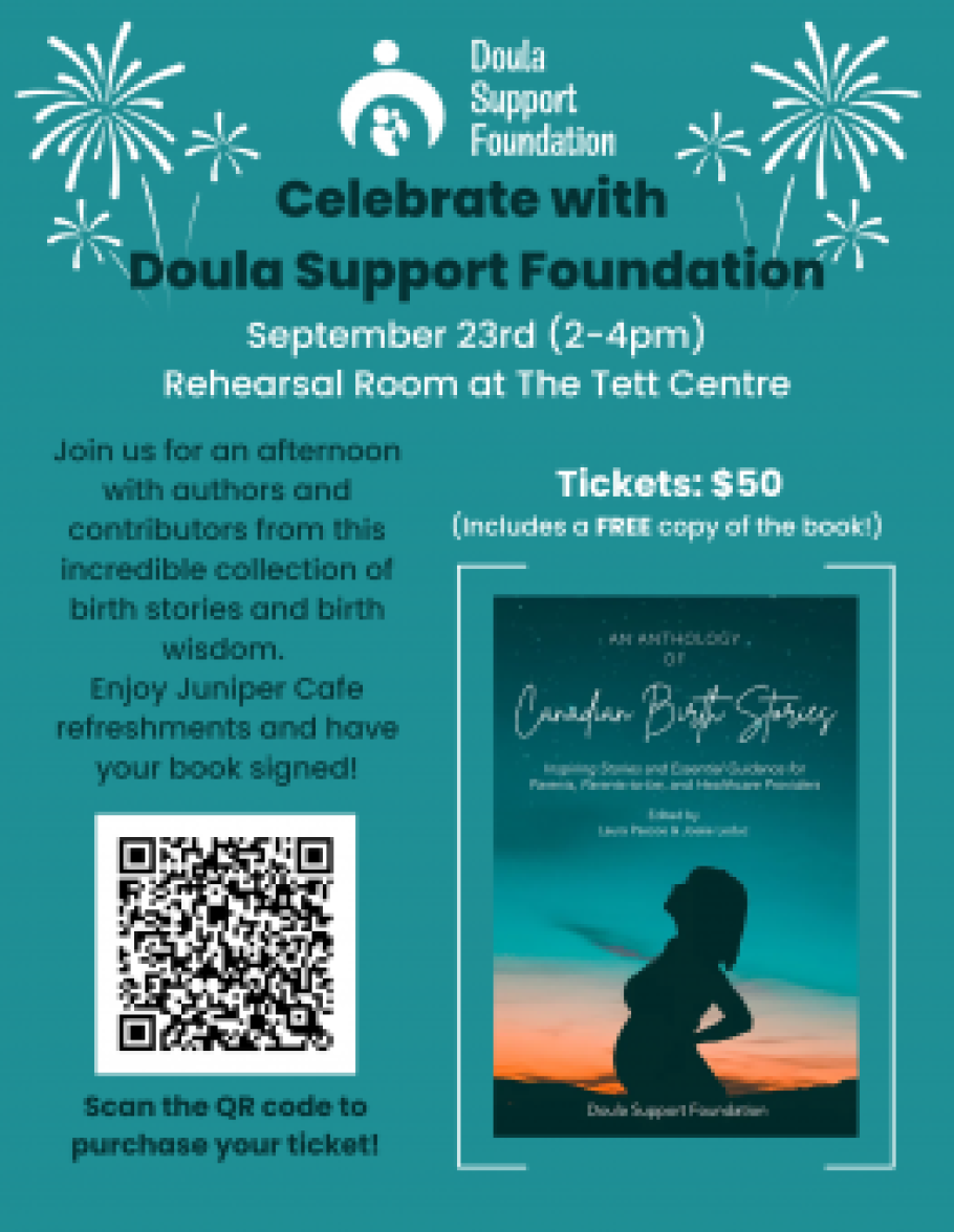 Doula Support Foundation Book Launch at the Tett Centre on September 23, 2023