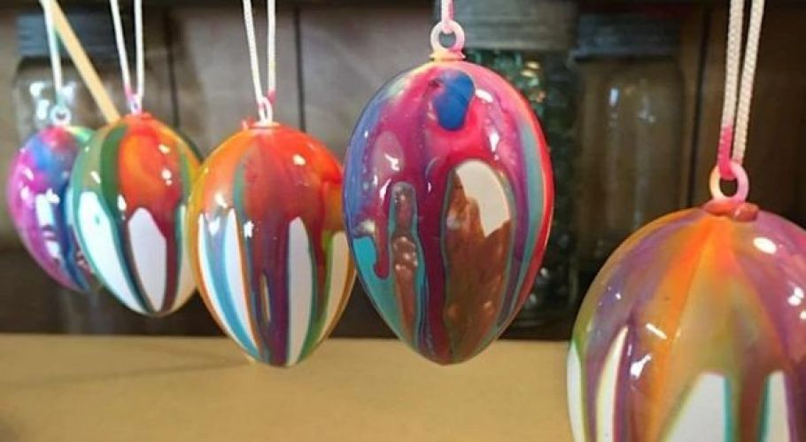Liquid Glass Easter Egg workshop with Rhonda Evans on April 2, 2023