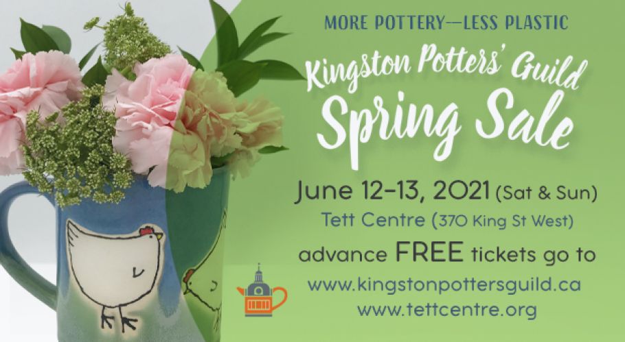 The Kingston Potters' Guild Spring Sale at the Tett Centre on June 12 & 13, 2021