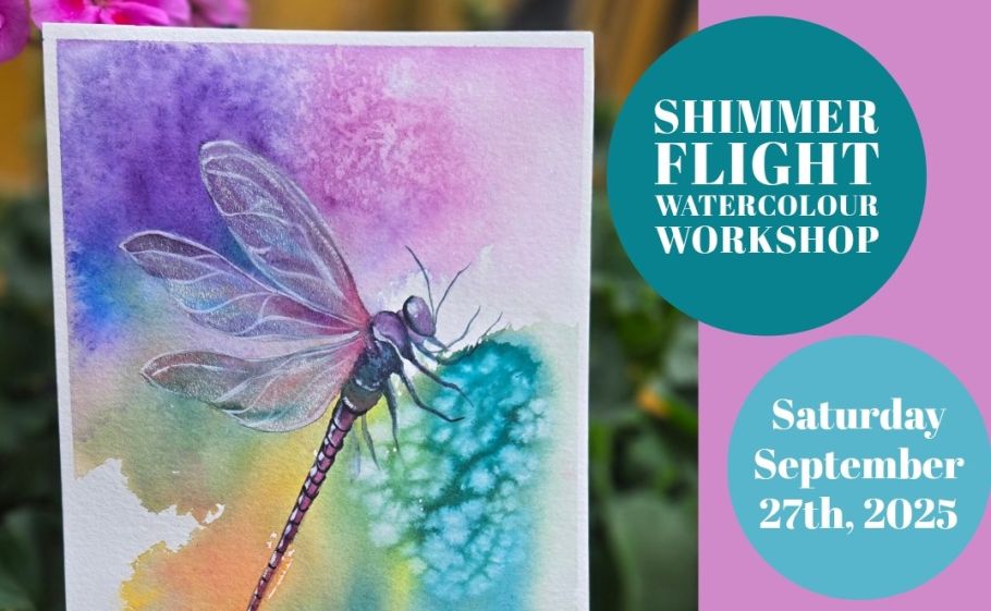 Watercolour dragonfly