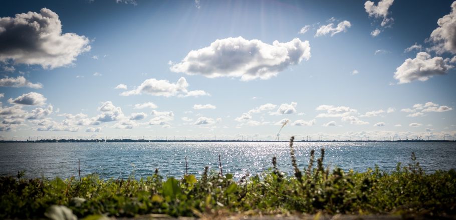 Photograph of the Tett Centre waterfront view by Michael East