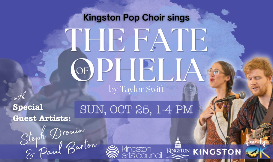 Banner graphic for Kingston Pop Choir's Fate of Ophelia