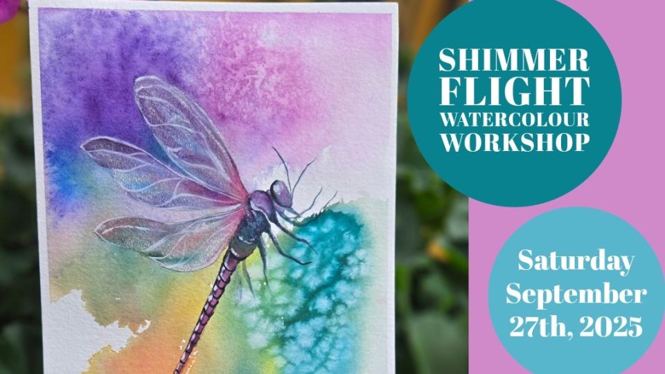 Watercolour dragonfly