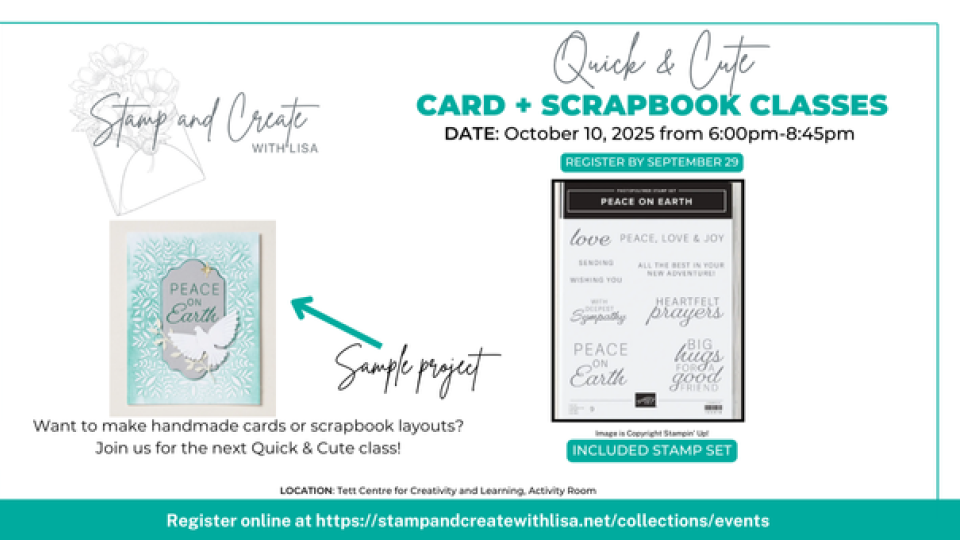 Oct Quick & Cute Card and Scrapbooking Class Graphic