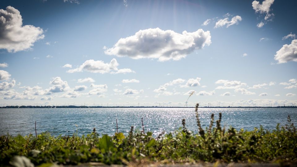 Photograph of the Tett Centre waterfront view by Michael East