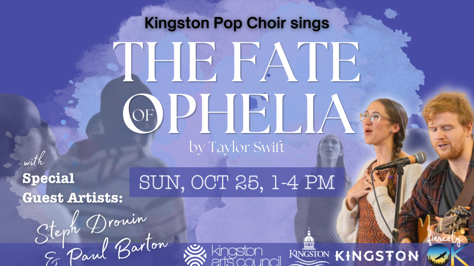 Banner graphic for Kingston Pop Choir's Fate of Ophelia