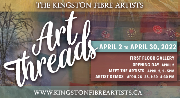 The Kingston Fibre Artist Spring Show "Art Threads" in the Tett Gallery in April 2022