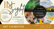 In Sight, an exhibition featuring artwork by Alice Melo, Mari Bown Virtanen, Tiina Kukkonen and Ann Decker