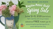 The Kingston Potters' Guild Spring Sale at the Tett Centre on June 12 & 13, 2021
