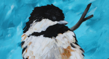 Chickadee painting workshop for teens and adults with Alice Melo at the Tett Centre